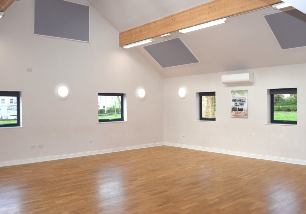 large room window facing ceiling