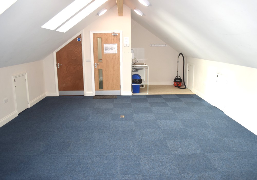 loft room facing door